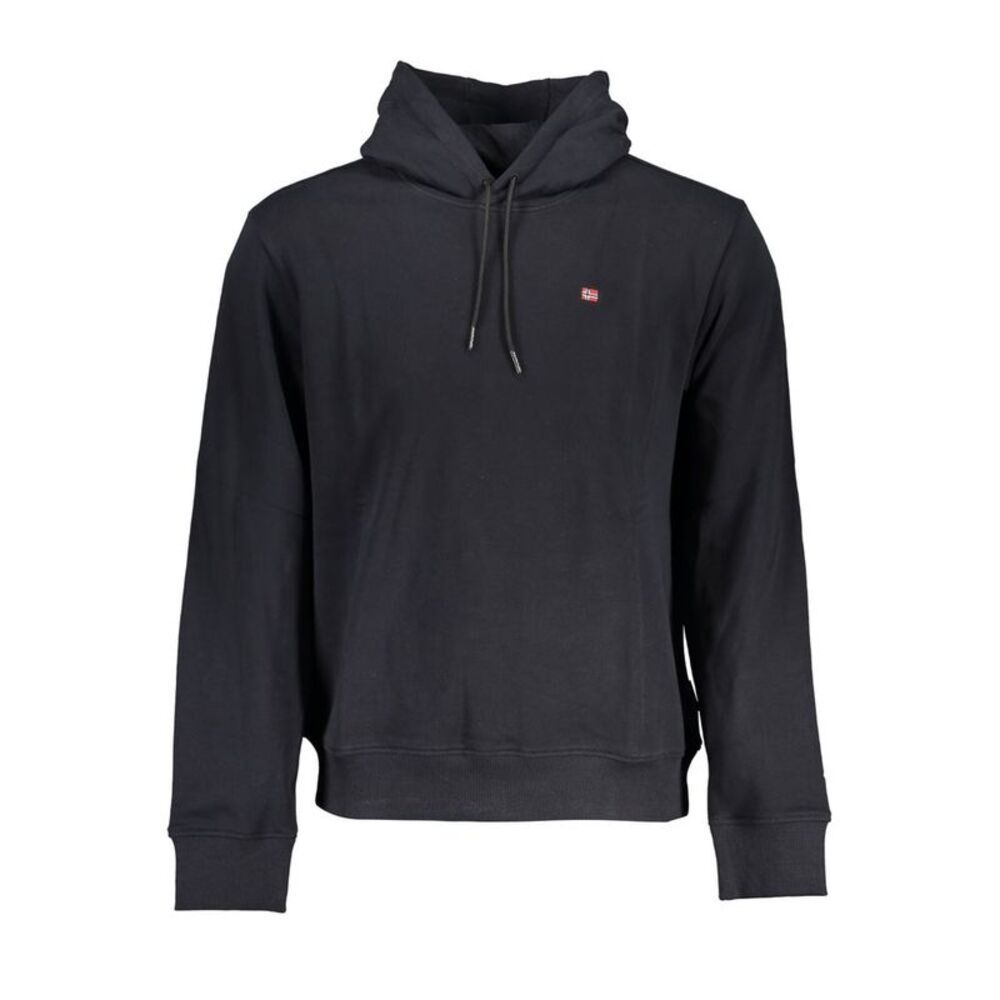 Napapijri Black Cotton Men's Men's Hoodie